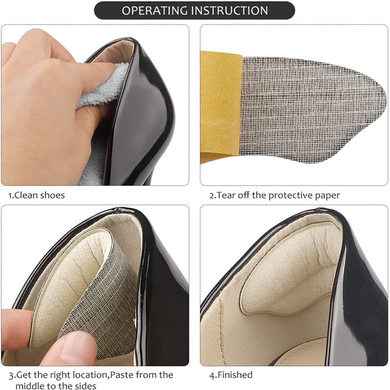 Foot Care Insert Women Insoles - Heel Liner Grip recension och pris