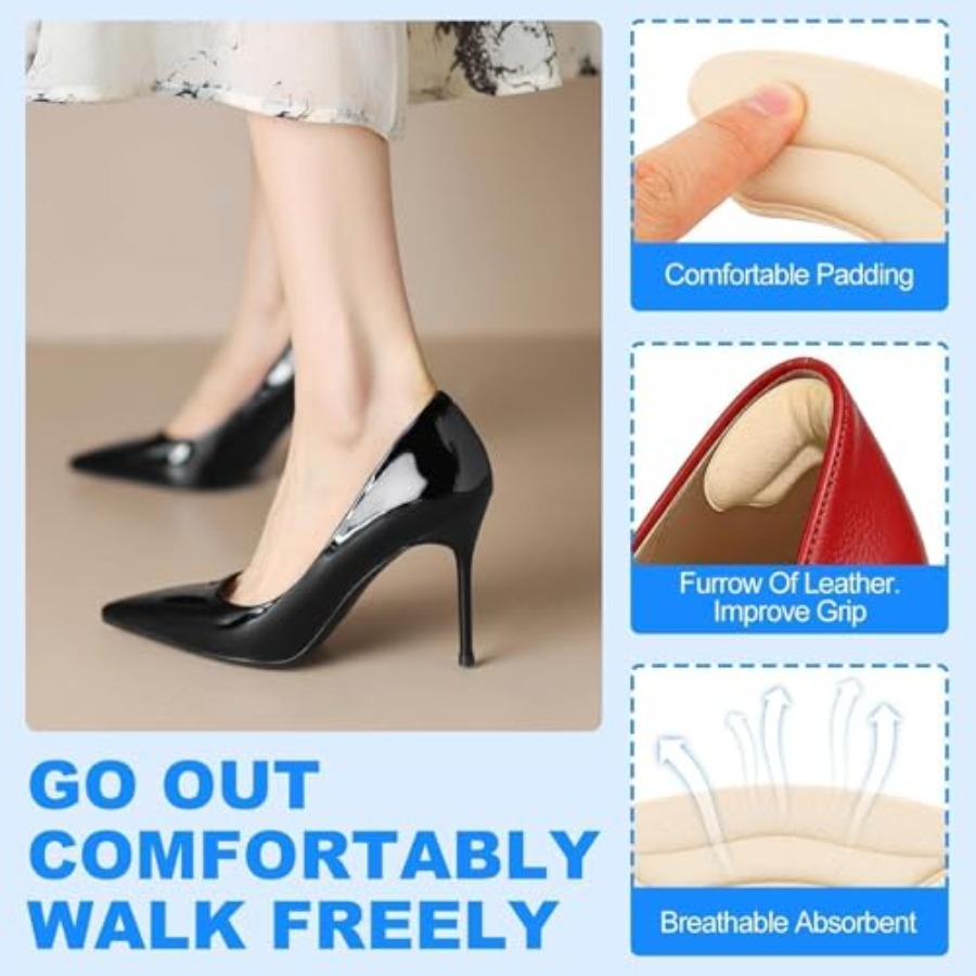 9 Pairs Heel Cushion Pads for  - Heel Liner Grip recension och pris