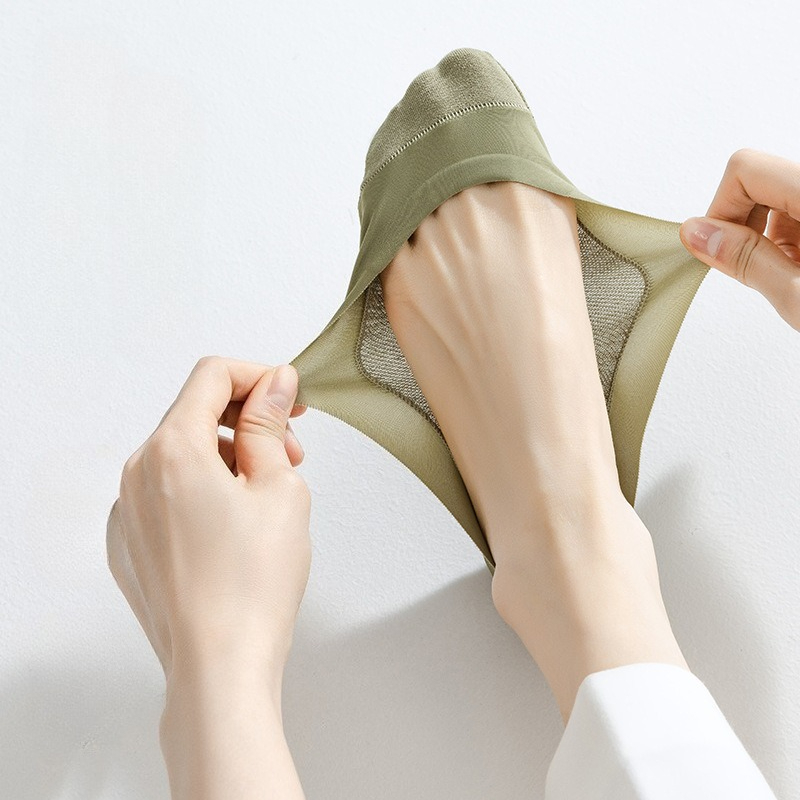 1 pair Ice Silk No Show Liner  - Heel Liner Grip recension och pris
