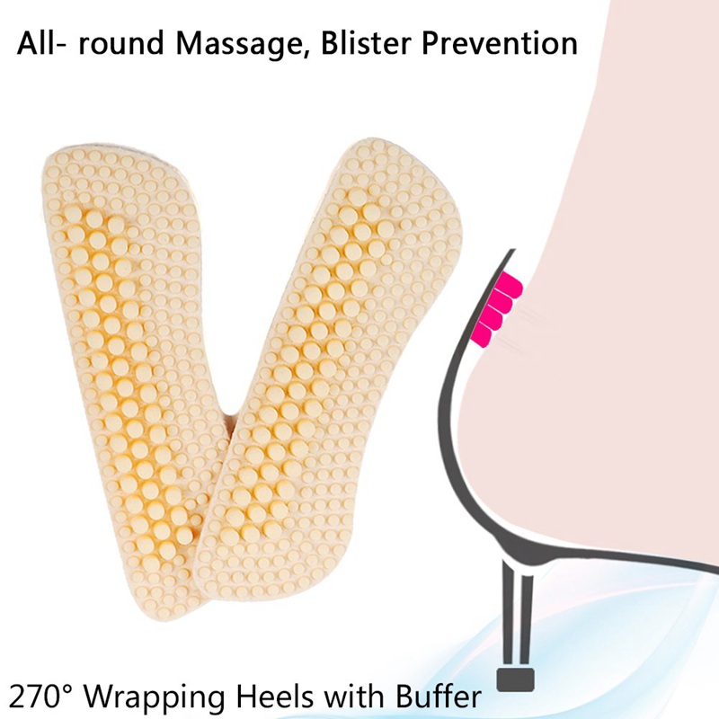 1Pair Silicone Inserts Soft Ma - Heel Liner Grip recension och pris