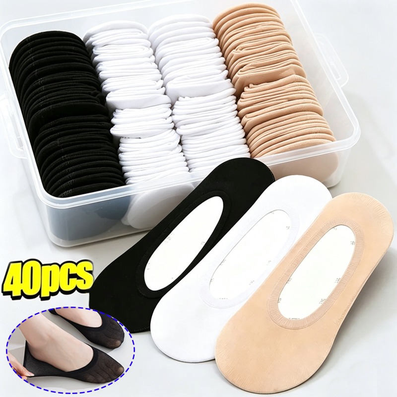 20/40pcs No Slip Low Cut Invis - Heel Liner Grip recension och pris